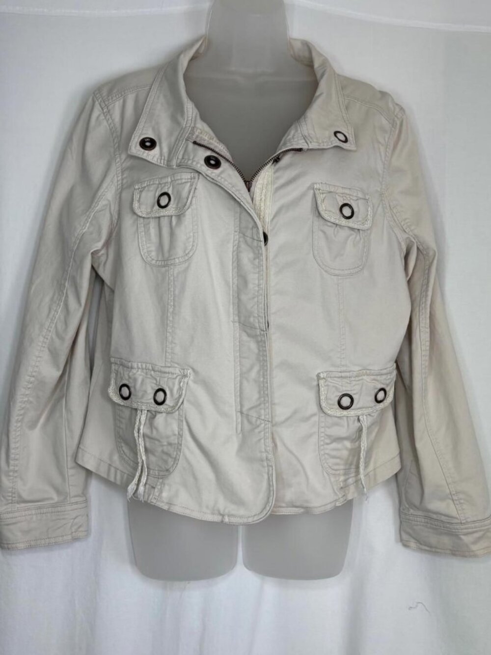 AMI Vintage Y2K Jacket 2 Way Zip 4 Pockets XL